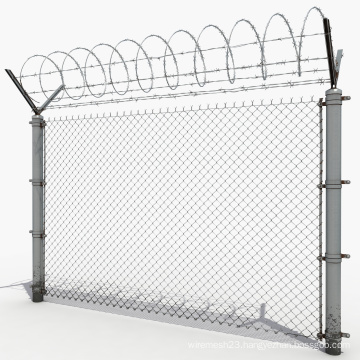 1/6 Chain Link Fence Galvanized Wire Fence